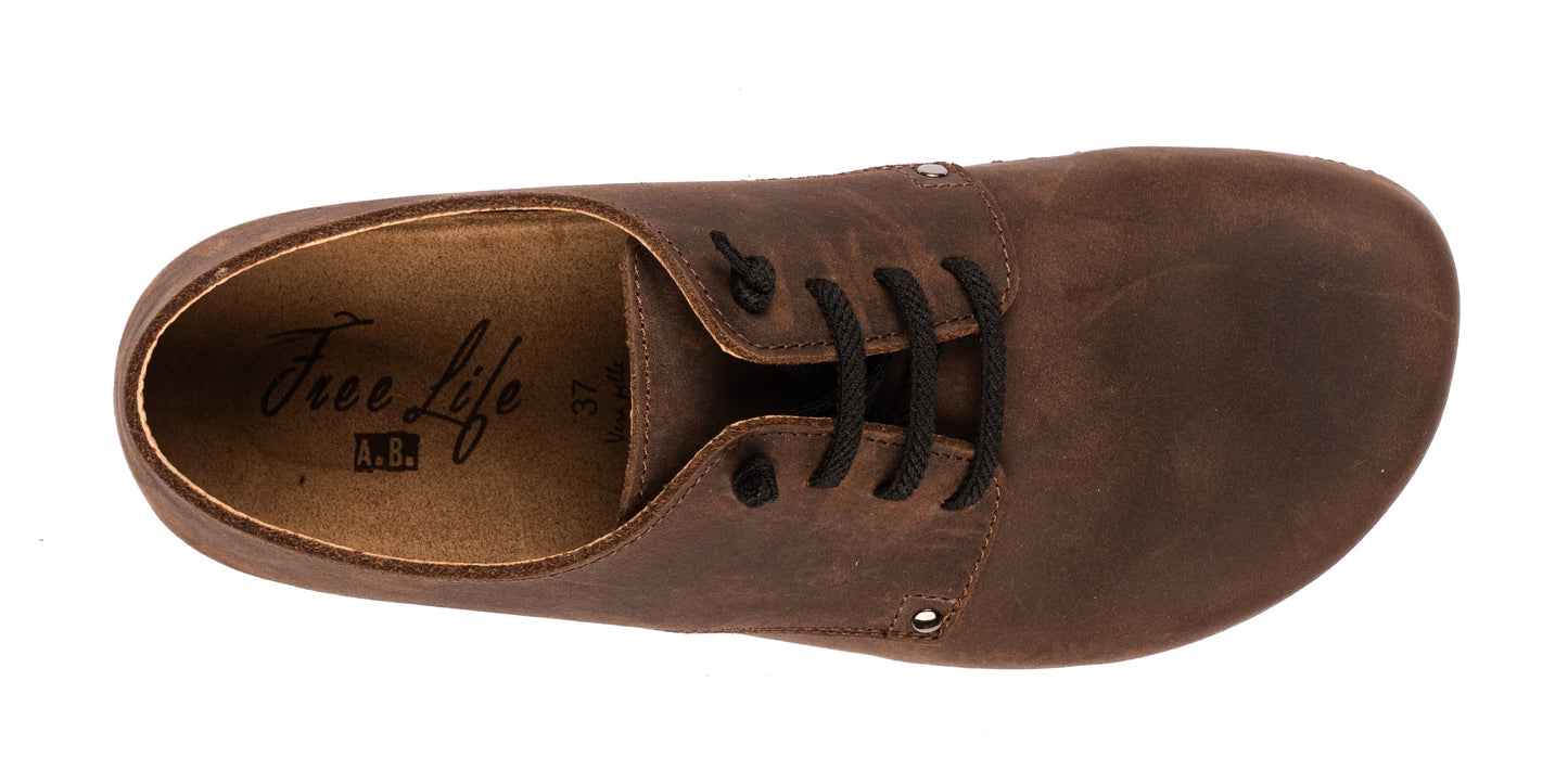 Women's slipper-style lace-up shoe