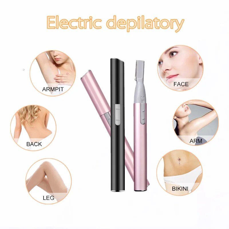 Regolapeli Donna Elettrico – Trimmer per Viso, Sopracciglia e Corpo