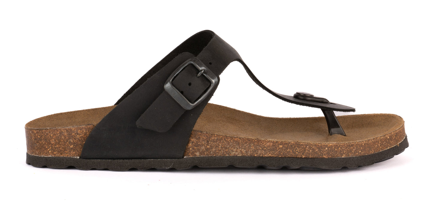 Ergonomic Leather Flip-Flops for Women