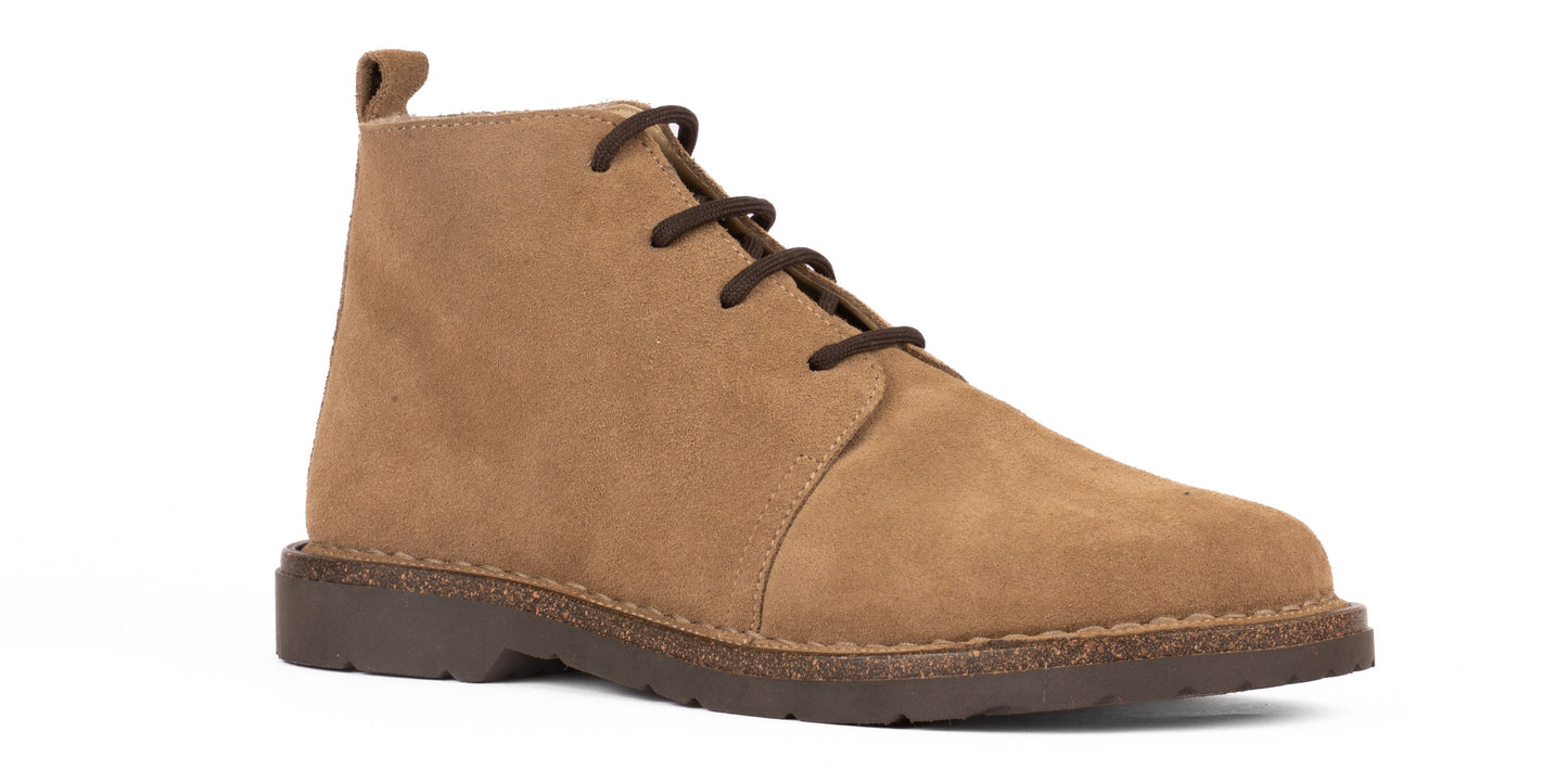 Desert Boot donna scamosciate con fodera in lana Teddy