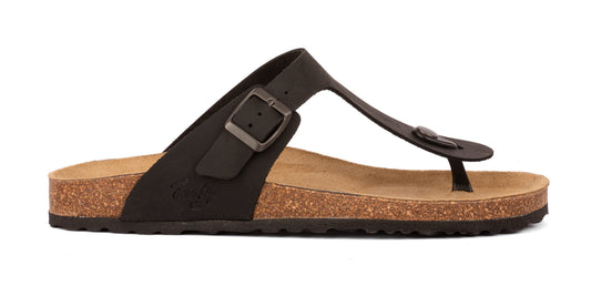Ergonomic Leather Flip-Flops for Men