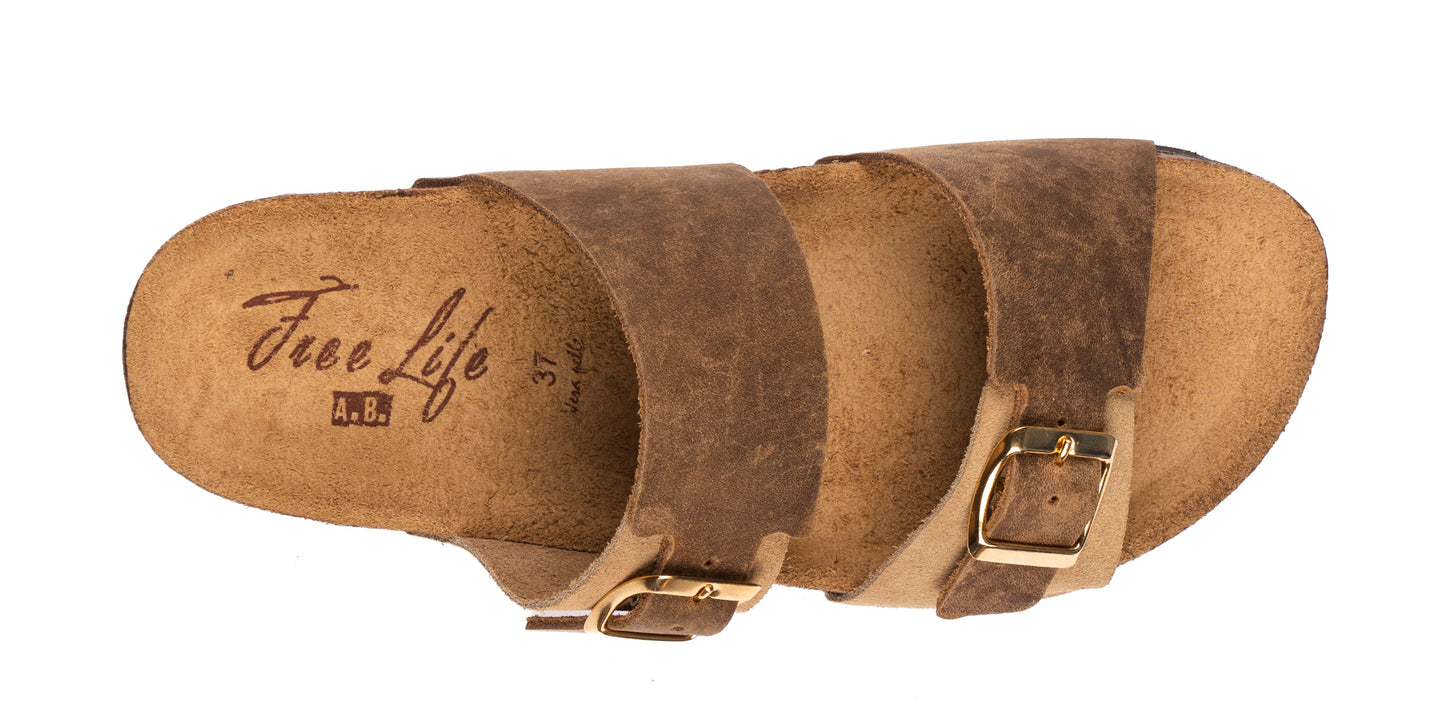 Ciabatta donna con doppia fibbia