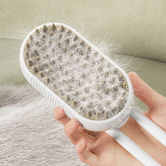 Cat & Dog Steamy Brush – Spazzola a Vapore per Pulizia Pelo Gatti e Cani