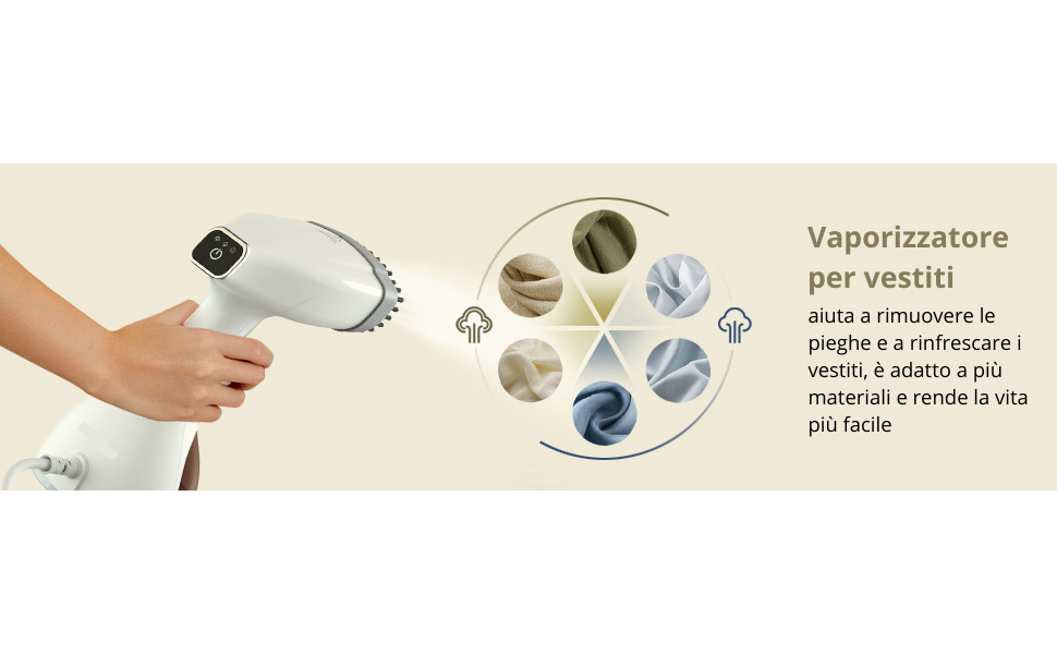 Vertical steam iron with rapid steaming for wrinkle removal