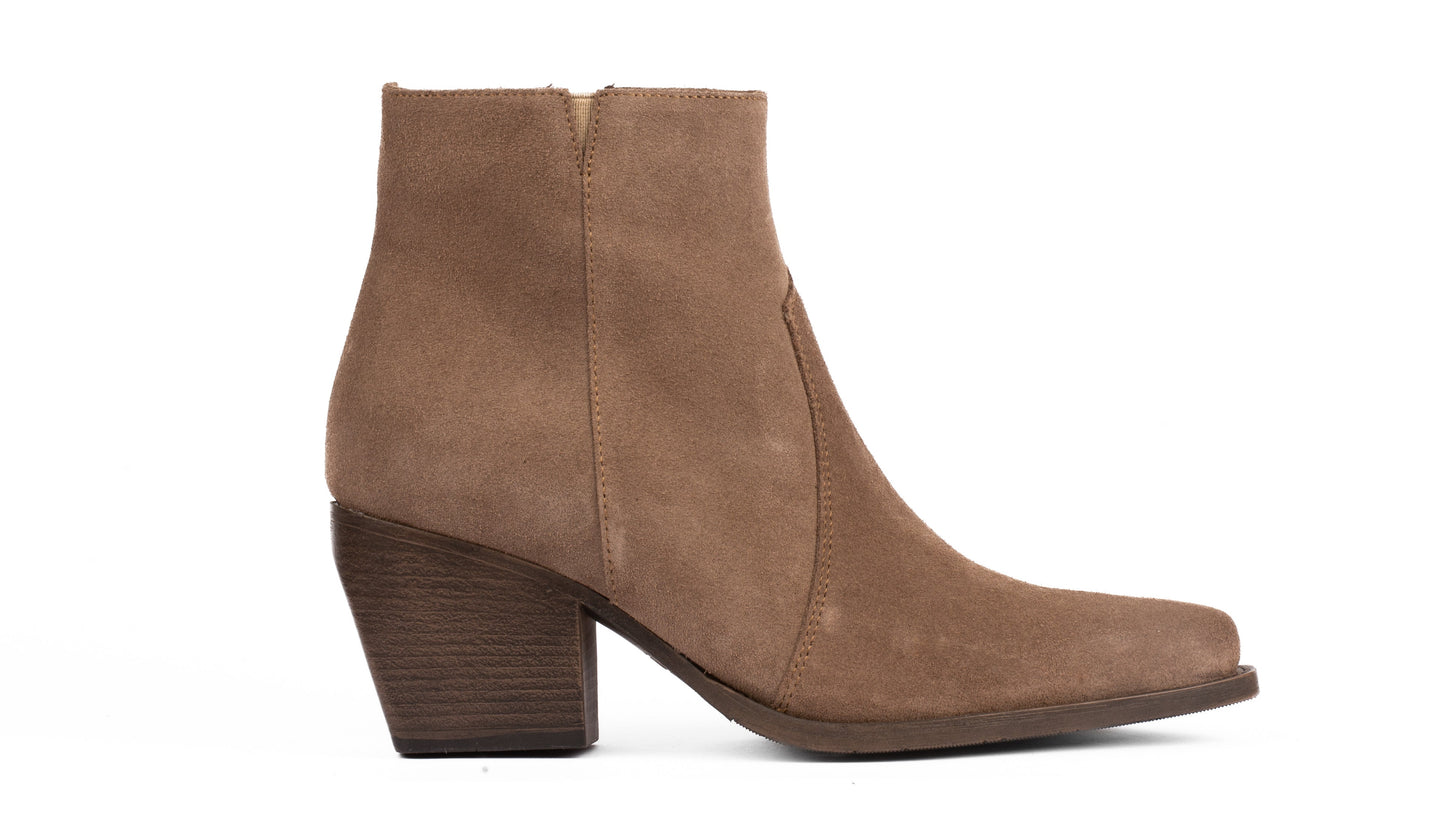 Ankle boot texani donna, scamosciato o in pieno fiore