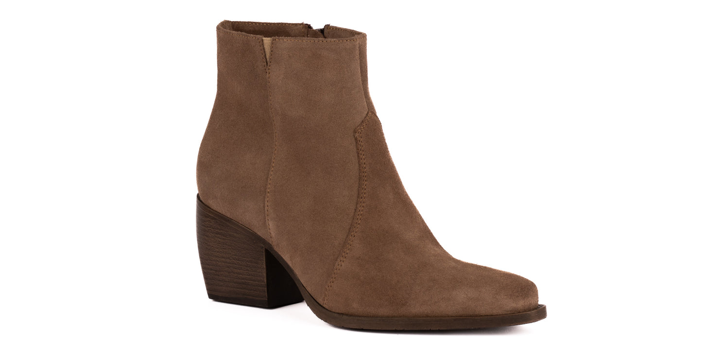 Ankle boot texani donna, scamosciato o in pieno fiore