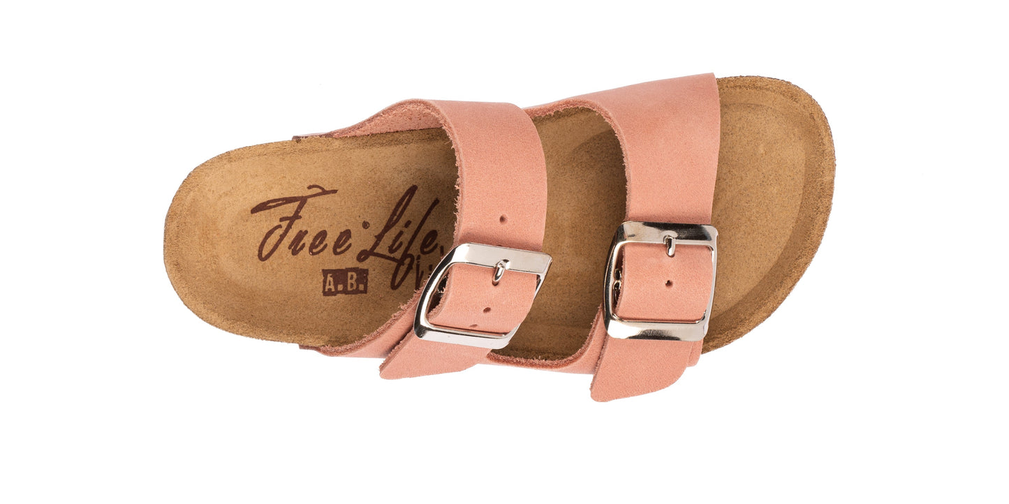 Sandali Doppia Fibbia Bambino in Pelle