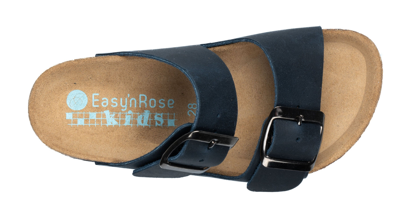 Sandali Doppia Fibbia Bambino in Pelle