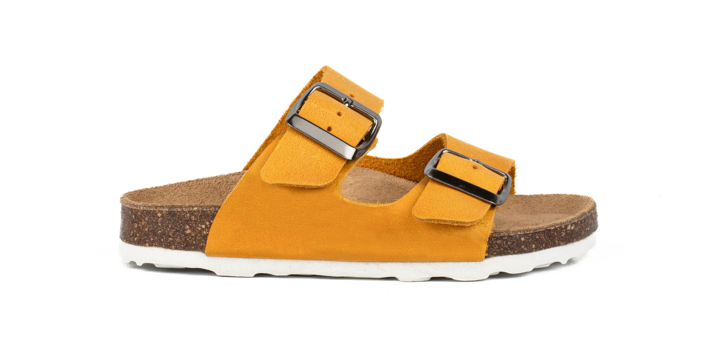 Sandali Doppia Fibbia Bambino in Pelle