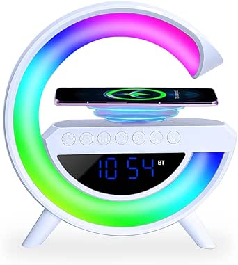 Sveglia ricarica Wireless RGB con Cassa Musica