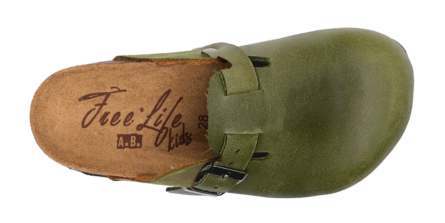 Sabot Clog Bambino in Pelle