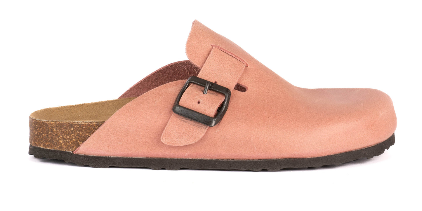 Sabot clog donna in pelle