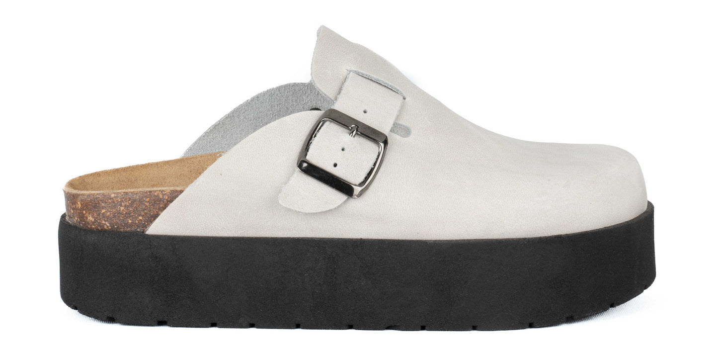 Sabot clog donna con zeppa