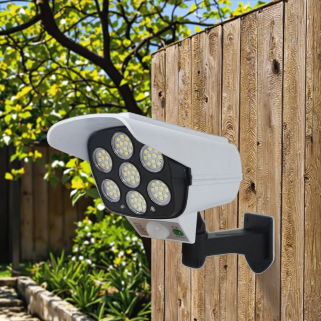 Telecamera Finta Solare con Sensore di Movimento – 77 LED di Sicurezza