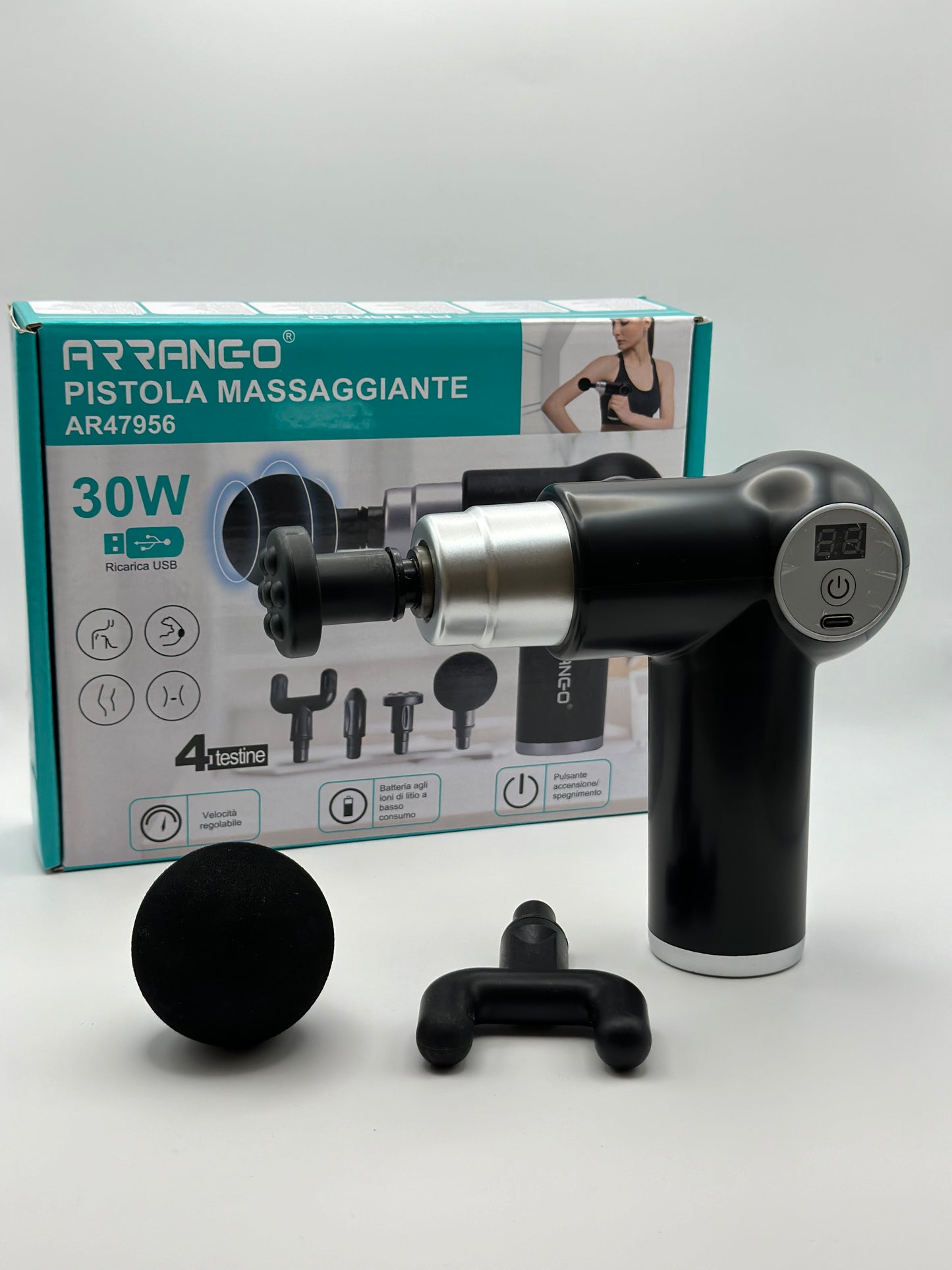 Power Gun pistola massaggiante a percussione per dolori muscolari