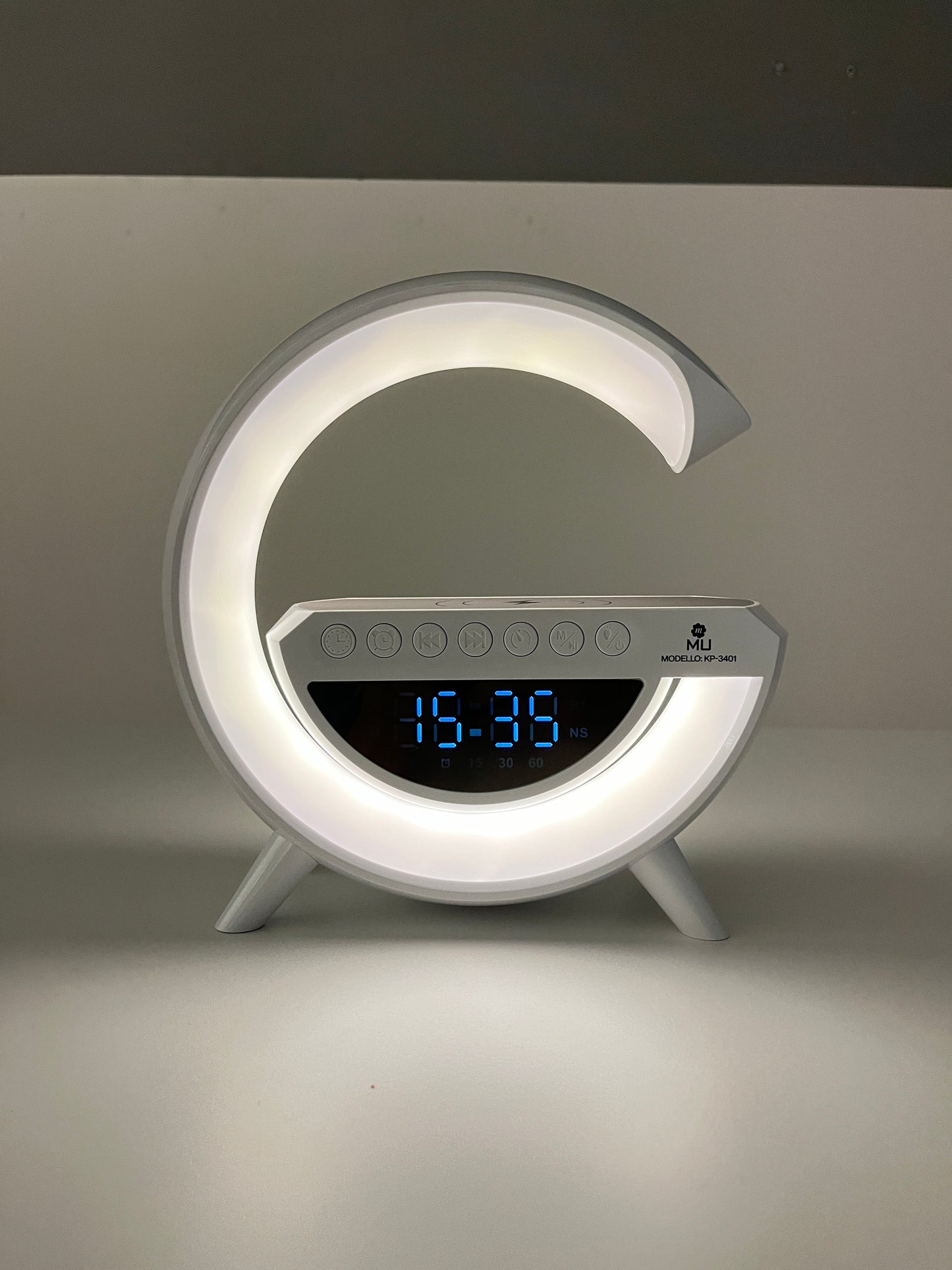 Sveglia ricarica Wireless RGB con Cassa Musica