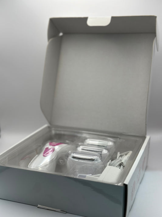 Rasoio da Donna Elettrico con Kit Completo – Pelle Liscia e Cura Professionale