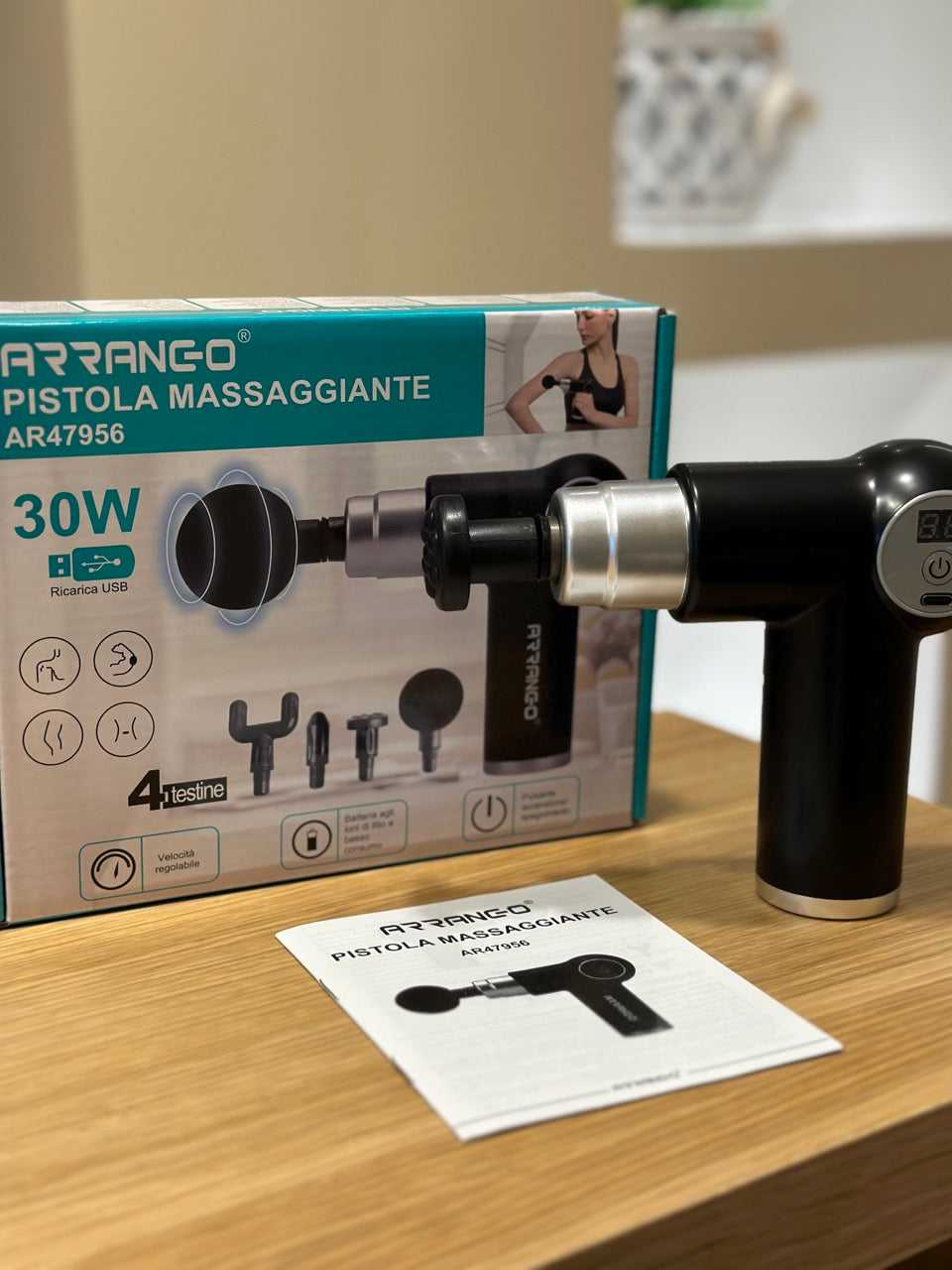 Power Gun pistola massaggiante a percussione per dolori muscolari