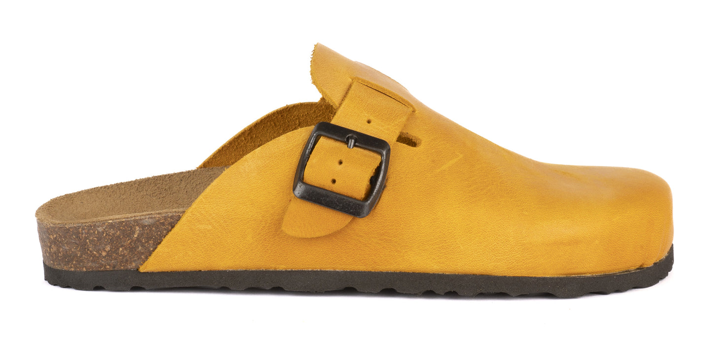 Sabot clog donna in pelle