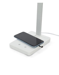 Lampada da tavolo LED con ricarica wireless a induzione